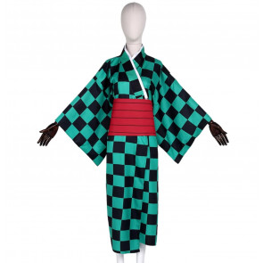 Anime Kimetsu no Yaiba Kamado Tanjirō Cosplay Outfit 