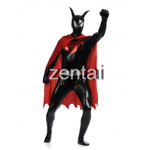 Full Body Shiny Metallic Batman Zentai