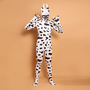 Black and White Cow Character Lycra Full Body Zentai