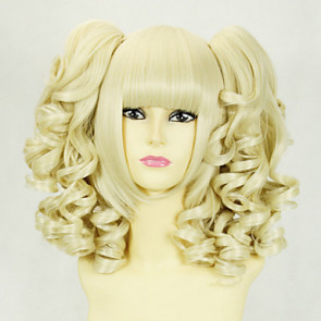 Blonde Curly Pigtails 45cm Princess Lolita Cosplay Wig