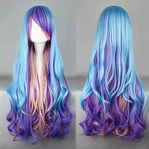 Blue and Purple and Pink Mixed Color Punk Lolita Wig