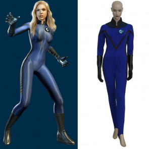 Fantastic Four Invisible Woman Cosplay Costume Tights