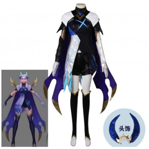 Game League of Legends The Frost Archer Ashe Cosplay Outfit