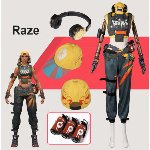 Game Valorant Raze Cosplay Outfit 