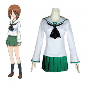 GIRLS und PANZER Cosplay Costume にしずみ みほ Nishizumi Miho Costume School Uniforms