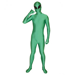 Green Alien Spandex Zentai Suit