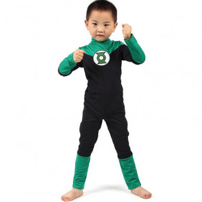 Green Lantern Cosplay Costume Leotard Kid