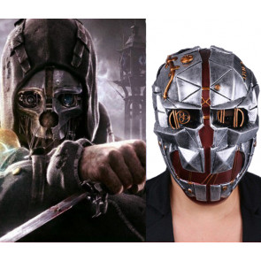 GRP Mask Game Dishonored 2 Cosplay Mask Corvo Attano Horror Mask Glass Fiber Reinforced Plastics Mask