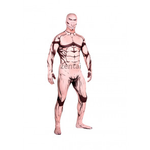 Halloween Attack on Titan Full Body Lycra Muscle Zentai Suit