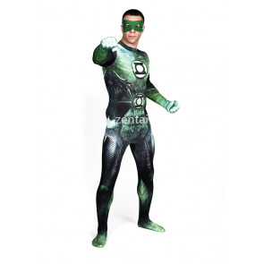 Halloween Green Lantern Full Body Spandex Lycra Zentai Suit