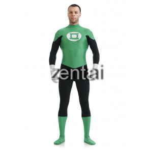 Halloween Green Lantern Spandex Lycra Zentai Suit