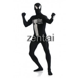 Spiderman Black and White Color Cosplay Zentai