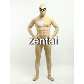 Halloween Spiderman Flesh Color Cosplay Zentai Suit