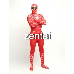 Halloween Spiderman Red Color Cosplay Zentai Suit