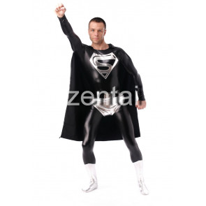 Superman Black Zentai Suit 