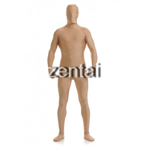 Man's Full Body Coffee Color Spandex Lycra Zentai