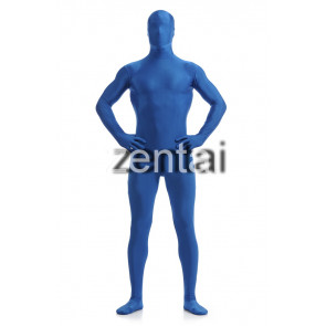 Man's Full Body Dark Blue Color Spandex Lycra Zentai