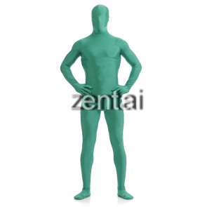 Man's Full Body Green Color Spandex Lycra Zentai