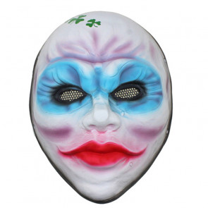 Payday 2 Female Heist Clover Mask Female Robber Horror Mask Glass Fiber Reinforced Plastics Mask