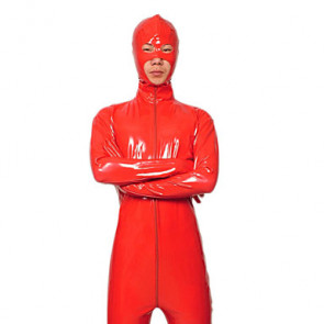 Red Open Eyes Open Nose and Mouth Zentai