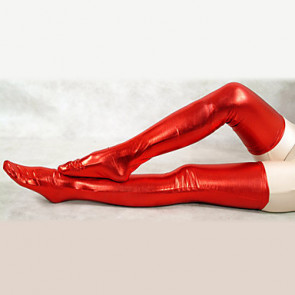 Red Shiny Metallic Stockings