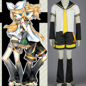 Vocaloid 2 Kagamine Len Cosplay Costume Outfit