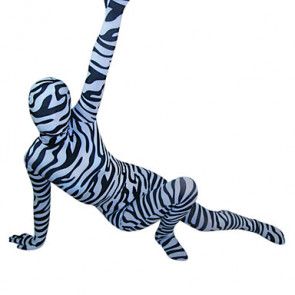 Zebra Stripes Full body Zentai Suit 