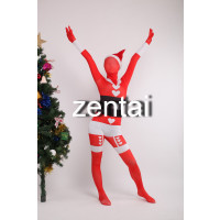 Christmas Santa Claus Red Cosplay Costume Zentai Suit