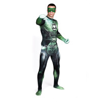 Halloween Green Lantern Full Body Spandex Lycra Zentai Suit