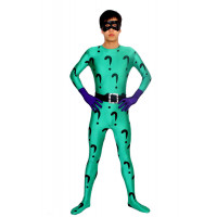 The Riddler Full Body Spandex Lycra Cosplay Zentai Suit