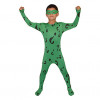 Child Green Mr Riddler Lycra Zentai With Eye Mask