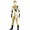 Golden and Black Mixed Color Shiny Metallic Zentai