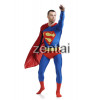 Halloween Blue Superman Full Body Spandex Lycra Zentai Suit