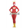 Halloween Female Flashman Full Body Spandex Lycra Zentai Suit 