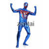 Halloween Spiderman Blue Color Shiny Metallic Cosplay Zentai Suit