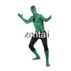 Halloween Spiderman Full Body Green and Black Zentai Suit
