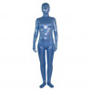 Light Blue Shiny Metallic Full body Zentai