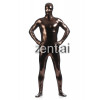 Man's Full Body Brown Color Shiny Metallic Zentai