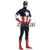 Marvel's The Avengers Captain America Full Body Spandex Lycra Zentai Suit 