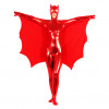 Pure Red Full Body Batman Zentai Suit for Woman