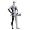 Halloween Spiderman White and Black Color Cosplay Zentai Suit