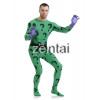 Halloween The Riddler Full Body Spandex Lycra Cosplay Zentai Suit 