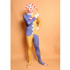 Yellow and Blue Clown Buffoon Lycra Unisex Zentai