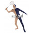 Full Body Flesh And Navy Blue Mixed Colors Spandex Lycra Zentai