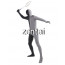 Full Body Black And Gray Mixed Colors Spandex Lycra Zentai