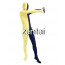 Full Body Yellow And Blue Mixed Colors Spandex Lycra Zentai