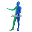 Full Body Green And Blue Mixed Colors Spandex Lycra Zentai