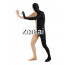 Full Body Flesh And Black Mixed Colors Spandex Lycra Zentai