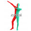 Full Body Red And Green Mixed Colors Spandex Lycra Zentai
