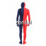 Full Body Red And Royal Blue Mixed Colors Spandex Lycra Zentai